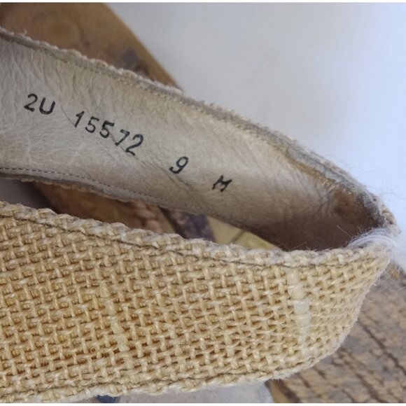Stuart By Stuart Weitzman Jute Espadrille Slingbacks Ladies Size 9 - Picture 10 of 10